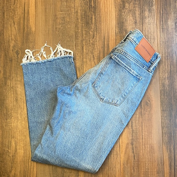 Lucky Brand Denim - Lucky Brand Light Blue Frayed Hem Jeans